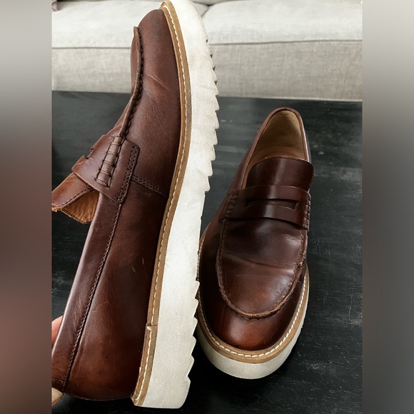 Clark’s “Ernest Free” slip on loafers brown leather size 8.5 men’s Oxford shoe - Picture 10 of 10